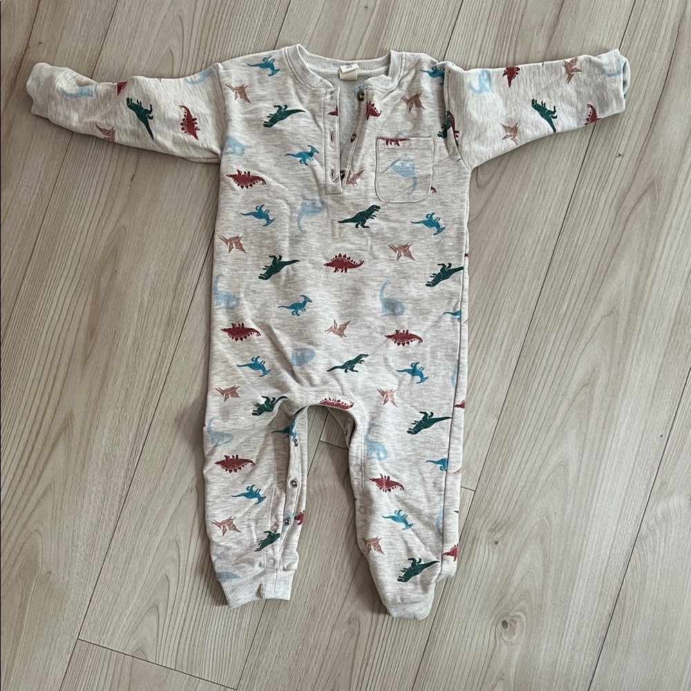 Tucker + Tate Multicolor Dinosaur Print Footie